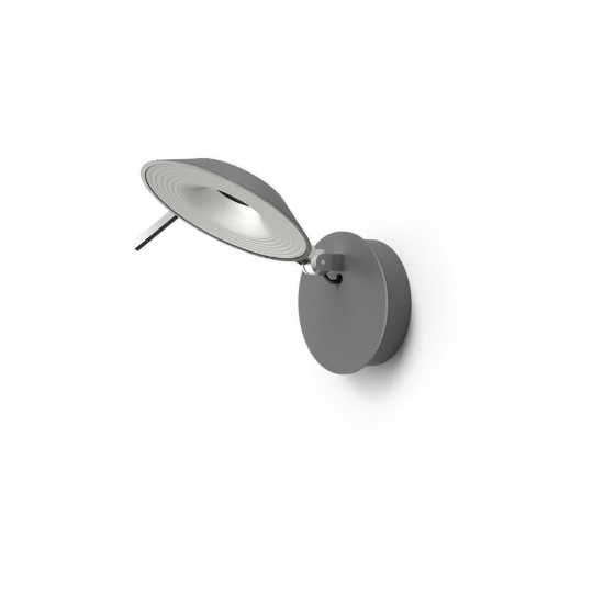 Stilnovo torino applique da parete moderna grigio basalto led 8w dimmerabile touch