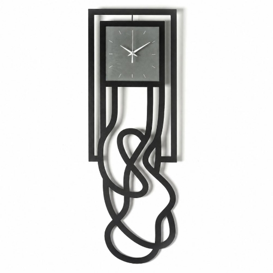 Orologio moderno per parete nero da cucina