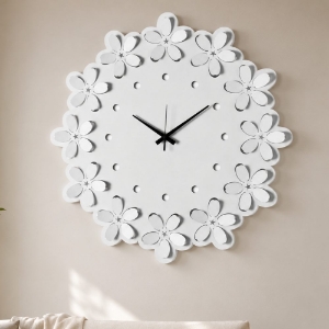 Orolgio floreale moderno rotondo per cucina 59cm