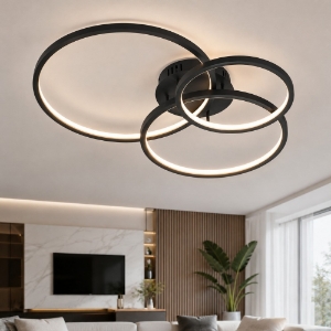 Plafoniera antracite led 36w cct 3000k 6000k con telecomando