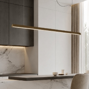Lampadario a sospensione moderno oro opaco led 40w cct 3000k 6000k con telecomando