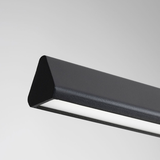 Lampadario a sospensione nero led 40w cct 3000k 6000k dimmerabile con telecomando