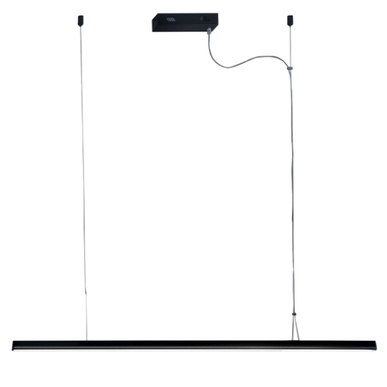 Lampadario a sospensione nero led 40w cct 3000k 6000k dimmerabile con telecomando