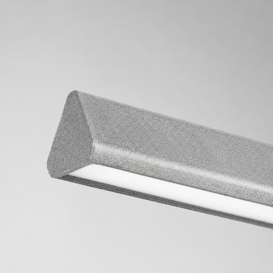 Lampadario moderno grigio perla led 40w cct 3000k 6000k dimmerabile con telecomando