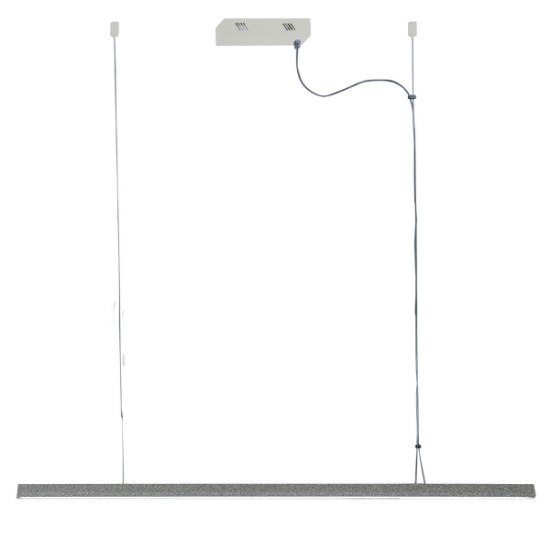 Lampadario moderno grigio perla led 40w cct 3000k 6000k dimmerabile con telecomando