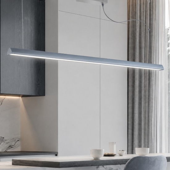 Lampadario a barra per isola cucina carta da zucchero led 40w cct 3000k 6000k
