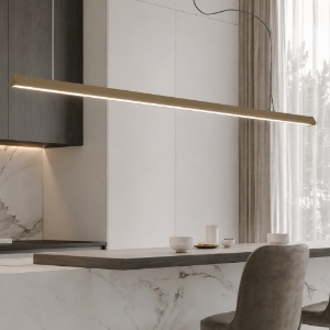 Lampadario barra sabbia led 40w cct 3000k 6000k dimmerabile con telecomando