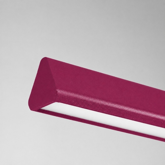 Lampadario magenta per isola cucina led 40w cct 3000k 6000k dimmerabile con telecomando