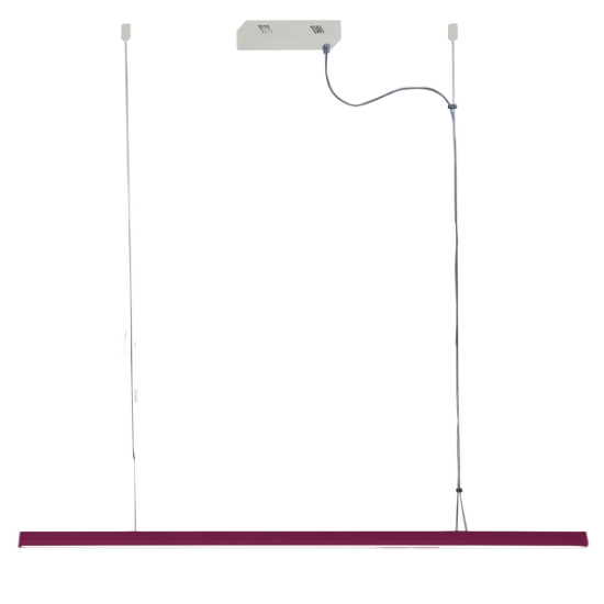 Lampadario magenta per isola cucina led 40w cct 3000k 6000k dimmerabile con telecomando