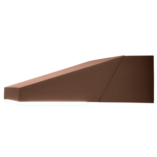 Applique da esterno moderna ruggine orientabile led 13w 3000k con ip65