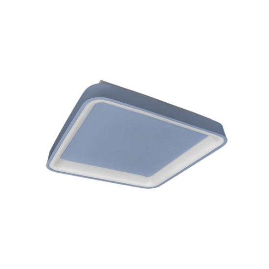 Plafoniera 35cm per cameretta moderna quadrata carta da zucchero led 40w cct 3000k 4000k