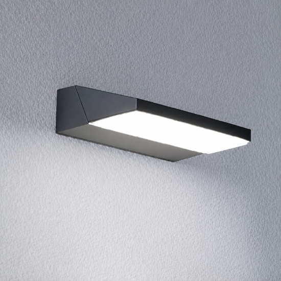 Applique da esterno moderna antracite orientabile led 13w 3000k con ip65