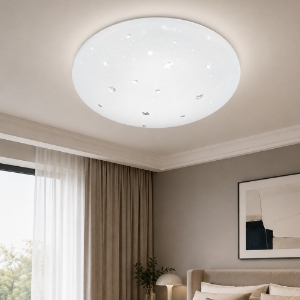 Plafoniera bianca tonda led 12w 4000k per camera da letto