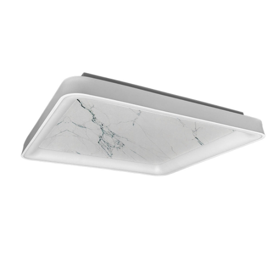 Plafoniera 50cm moderna per cucina effetto marmo bianco led 50w cct 3000k 4000k