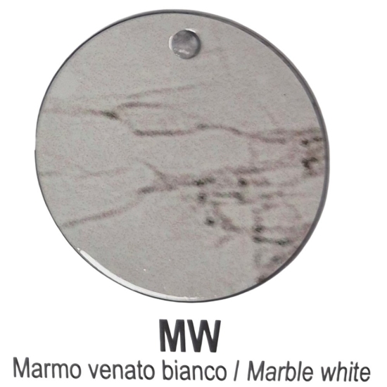 Plafoniera 50cm moderna per cucina effetto marmo bianco led 50w cct 3000k 4000k