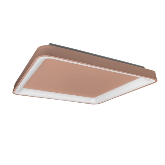 Plafoniera 50cm moderna quadrata per cucina pesca led 50w cct 3000k 4000k