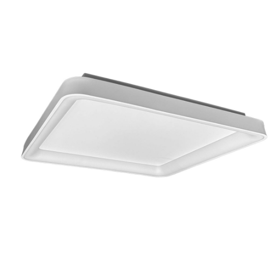 Plafoniera 50cm moderna quadrata bianca per cucina led 50w cct 3000k 4000k