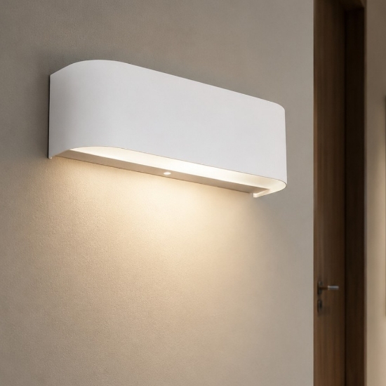 Applique da parete bianca led 3.1w 3000k moderna