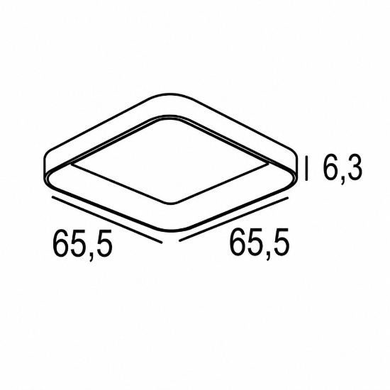 Plafoniera 65cm moderna quadrata oro opaco led 70w cct 3000k 4000k per soggiorno
