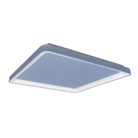 Plafoniera 65cm moderna quadrata carta da zucchero led 70w cct 3000k 4000k