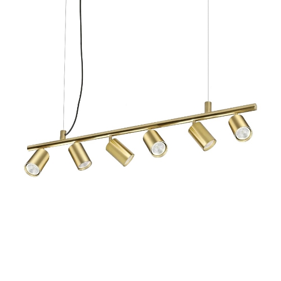 Dynamite sp6 ideal lux lampadario luci orientabili oro