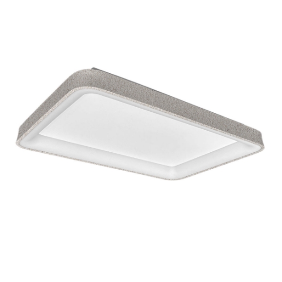 Plafoniera 50cm effetto muro moderna rettangolare per cucina led 48w cct 3000k 4000k