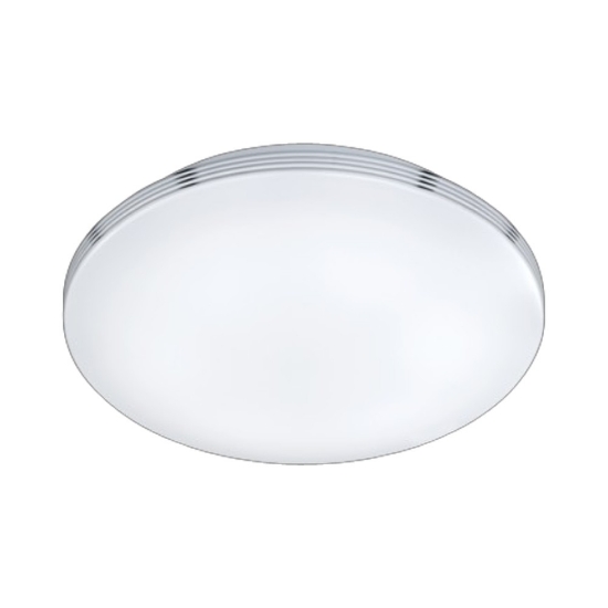 Plafoniera per bagno rotonda cromo led 24w 3000k 41cm