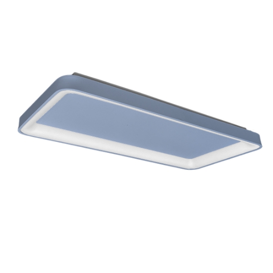 Plafoniera 70cm moderna rettangolare carta da zucchero led 60w cct 3000k 4000k