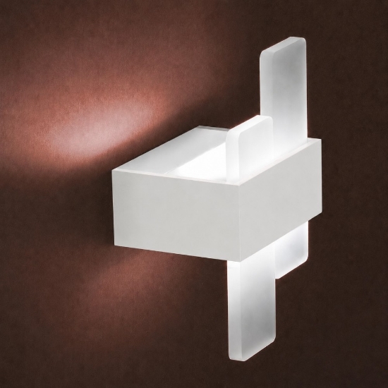 Applique da parete moderna bianca led 12w cct 3000k 4000k per ingresso
