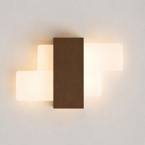 Applique da parete ruggine led 12w cct 3000k 4000k per ingresso