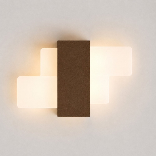 Applique da parete ruggine led 12w cct 3000k 4000k per ingresso