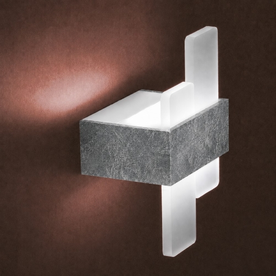 Applique da parete moderna foglia argento led 12w cct 3000k 4000k 12cm