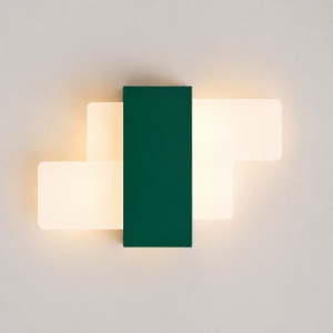 Applique da parete moderna verde bosco led 12w cct 3000k 4000k