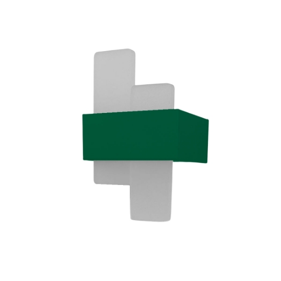 Applique da parete moderna verde bosco led 12w cct 3000k 4000k