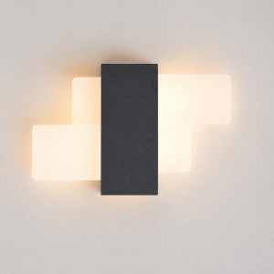 Applique da parete moderna per ingresso antracite led 12w cct 3000k 4000k