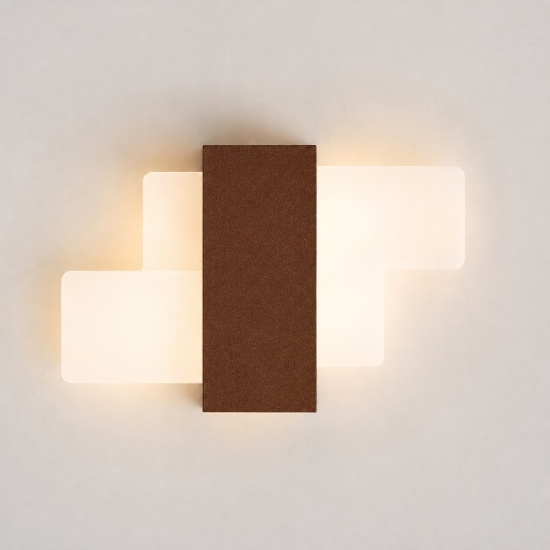 Applique da parete moderna rame opaco led 12w cct 3000k 4000k
