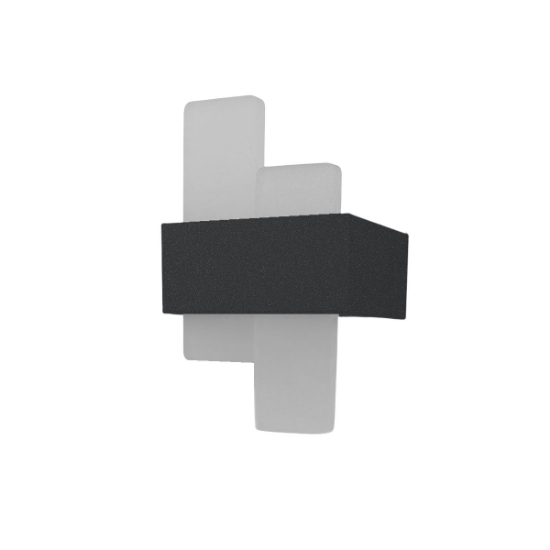 Applique da parete moderna per soggiorno antracite led 20w cct 3000k 4000k
