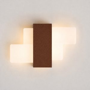 Applique da parete moderna rame opaco led 20w cct 3000k 4000k