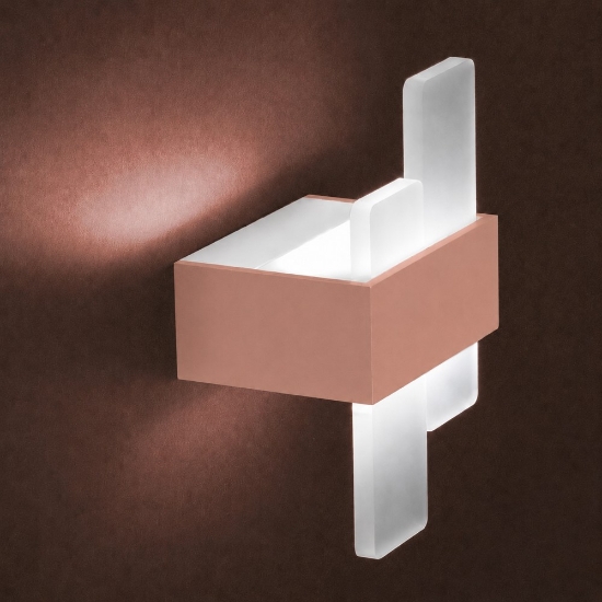 Applique da parete moderna biemissione pesca led 20w cct 3000k 4000k