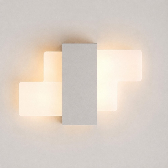 Applique da parete moderna per soggiorno tortora led 20w cct 3000k 4000k