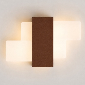 Applique da parete moderna rame opaco led 30w cct 3000k 4000k