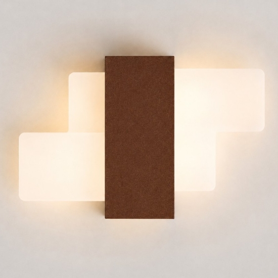 Applique da parete moderna rame opaco led 30w cct 3000k 4000k