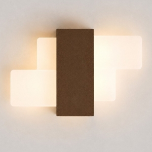 Applique ruggine led 30w cct 3000k 4000k lampada da parete moderna