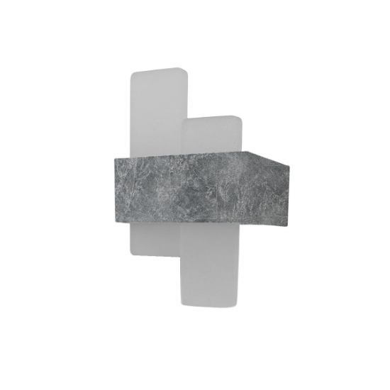 Applique da parete led 30w cct 3000k 4000k moderna foglia argento