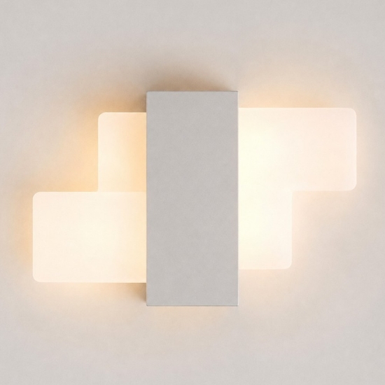 Applique da parete led 30w cct 3000k 4000k moderna tortora