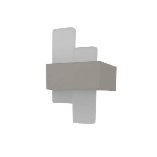 Applique da parete led 30w cct 3000k 4000k moderna tortora