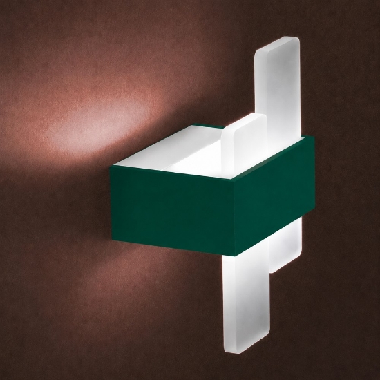 Applique da parete led 30w cct 3000k 4000k moderno verde bosco