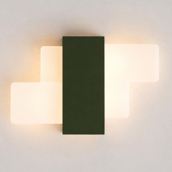 Applique da parete led 30w cct 3000k 4000k per soggiorno verde oliva