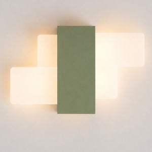 Applique da parete led 30w cct 3000k 4000k moderna per soggiorno verde salvia