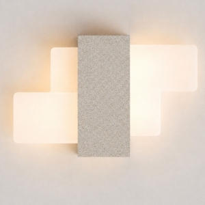 Applique da parete led 30w cct 3000k 4000k 28cm moderna effetto muro